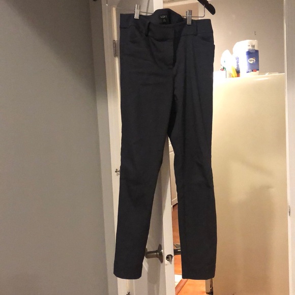 Loft Size 4 Gray Julie Pants - Picture 1 of 2